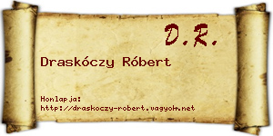 Draskóczy Róbert névjegykártya