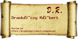 Draskóczy Róbert névjegykártya